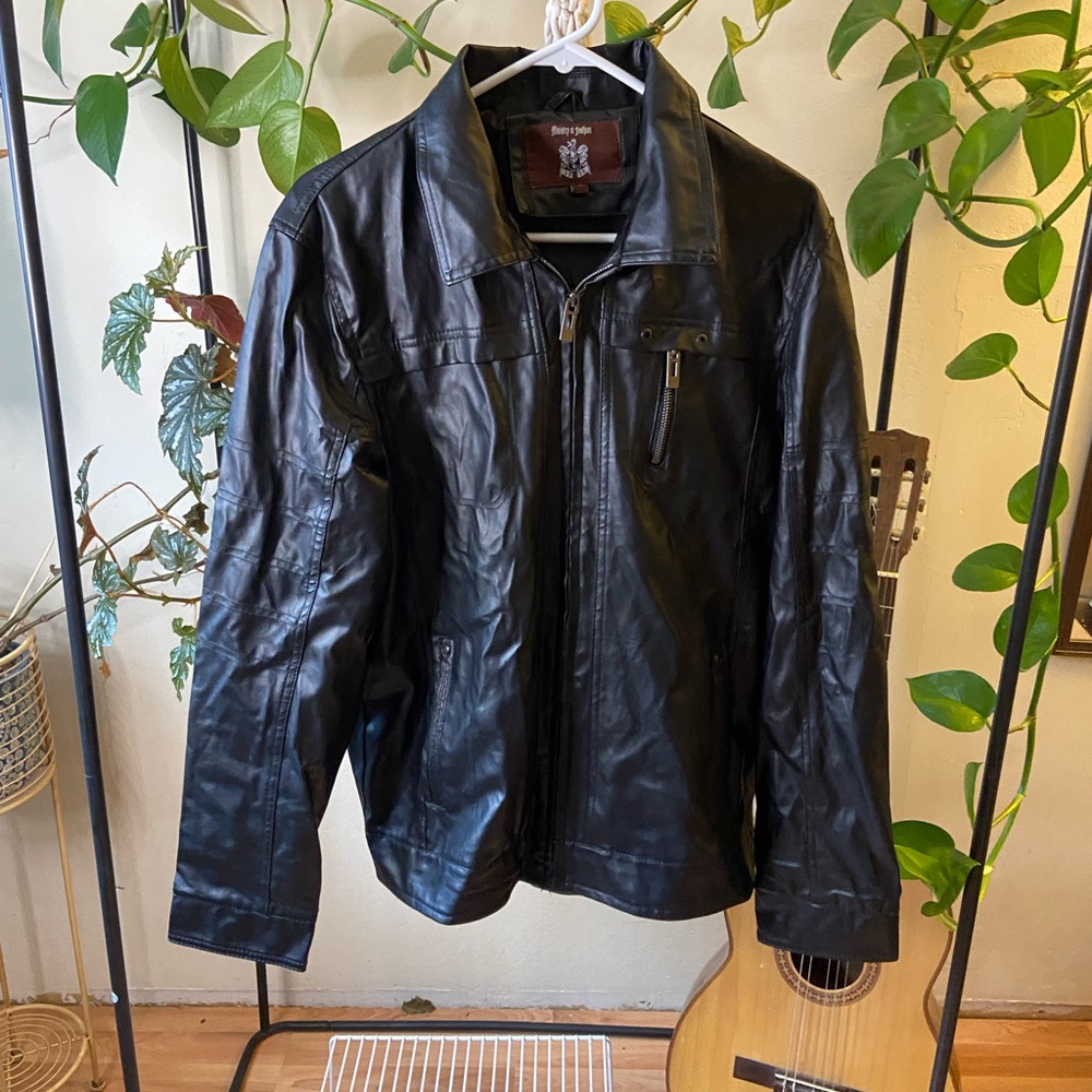 Men's Ministry of Fashion Vegan Faux Leather Jacket